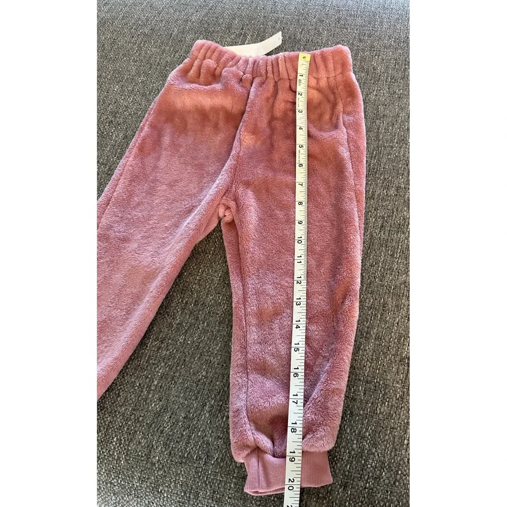 SHEIN Girls Fuzzy Hoodie Sweatshirt Pants Set Kids Loungewear Outfit 2-3 yr‎ NWT